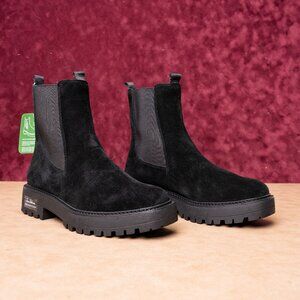 Sam Edelman Women Laguna Black Comfortable Chelsea Suede Boots size 10.5